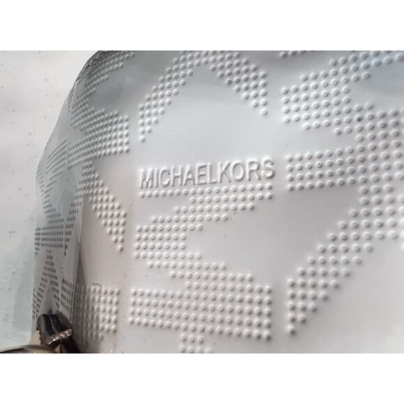 MICHAEL KORS Jet Set White Signature Boston Bag Authenticated Rare Patent Design - Picture 12 of 16